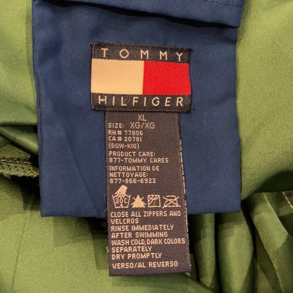 AC:  Tommy Hilfiger Green Swim Trunks Shorts